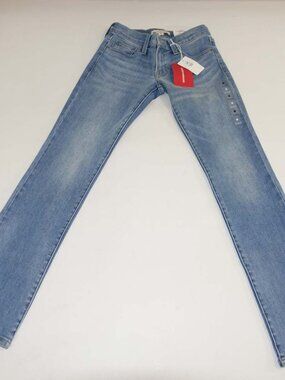 Lucky Brand Women's Sweet Mid Rise Straight Jeans 0 / 25 Regular NWT Light Wash